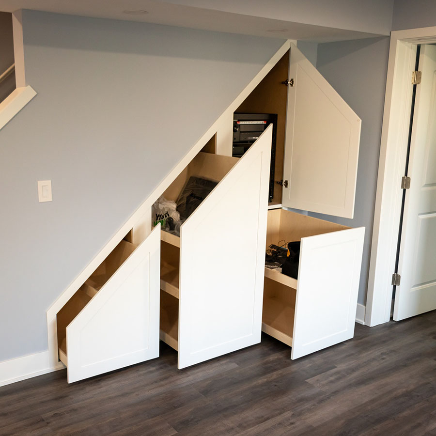 5 Basement Under Stairs Storage Ideas - Shelterness